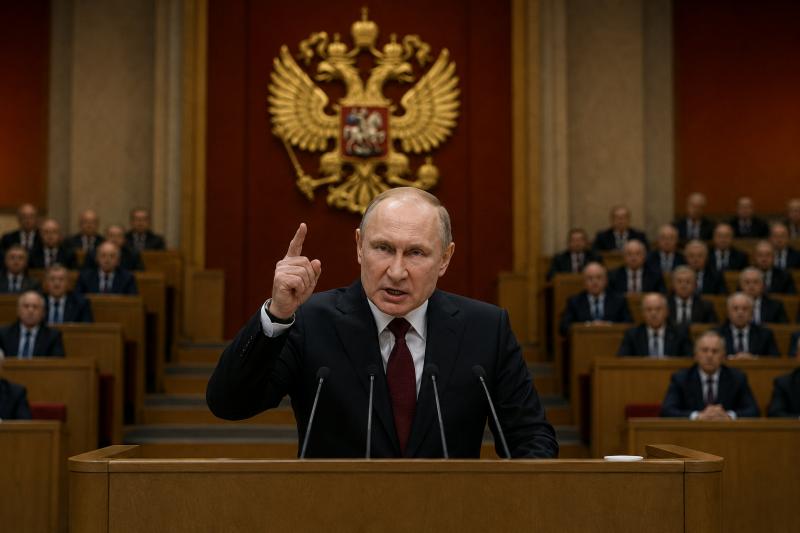 Vladimiras Putinas: Rusija išgyvena lemiamą istorijos etapą ir susiduria su iššūkiais
